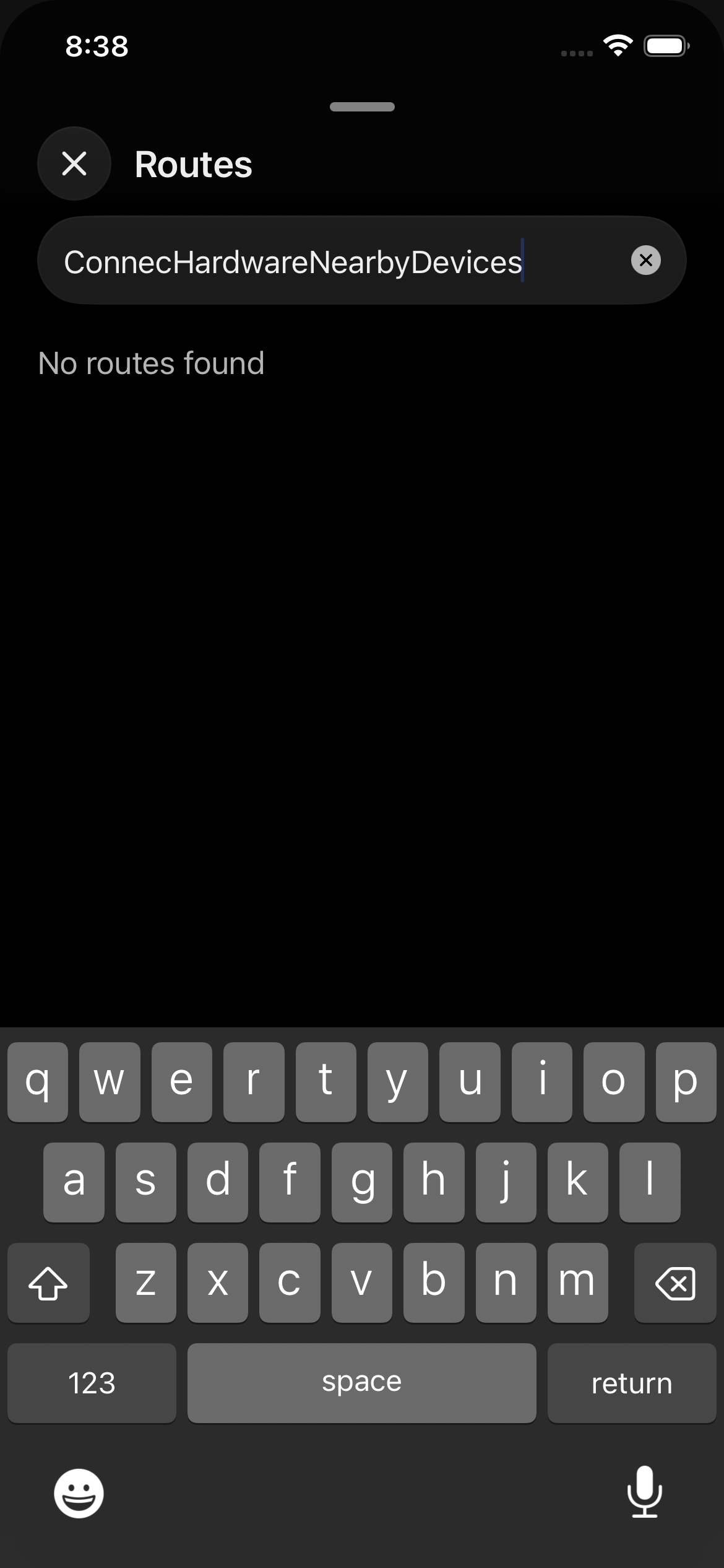 screenshot of /(accounts,onboarding)/accounts/ConnectHardwareNearbyDevices