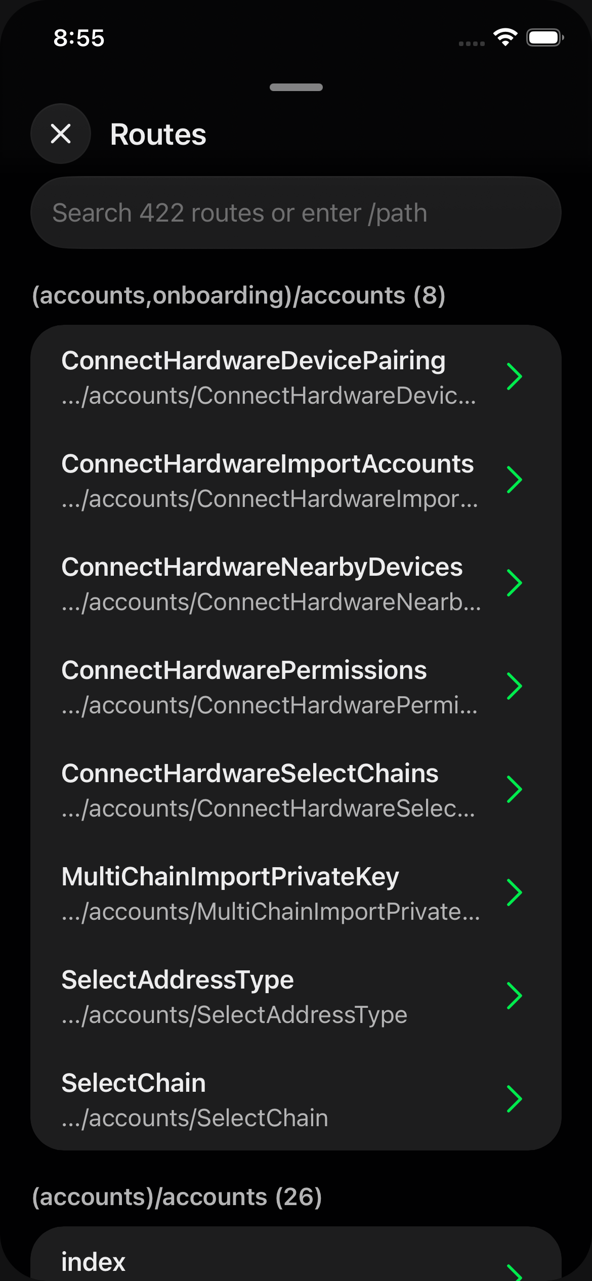 screenshot of /(accounts)/accounts/MultiChainRemoveAccount