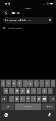 screenshot of /(accounts)/accounts/ReceiveNetworkSelection