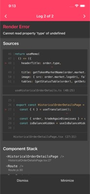 screenshot of /(chats,fungible,modules,perps,portfolio,predictions,socialProfile)/perps/historicalOrderDetails