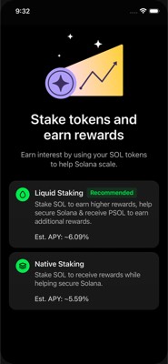 screenshot of /(chats,fungible,modules,perps,portfolio,predictions,socialProfile)/StakeMenu