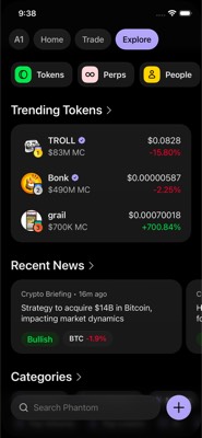 screenshot of /(drawer)/(main)/(tabs)/explore