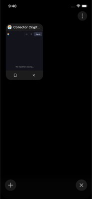 screenshot of /(drawer)/(main)/DappBrowserTabOverview