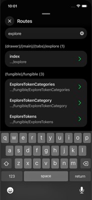 screenshot of /(perps)/perps/explore