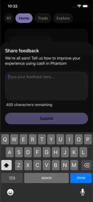 screenshot of /CashFeedback