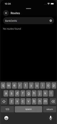 screenshot of /CashPage/BankDetails