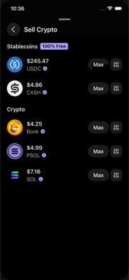 screenshot of /CashPage/CashOut