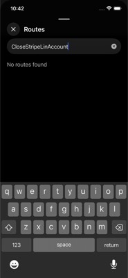 screenshot of /CloseStripeLinkAccount
