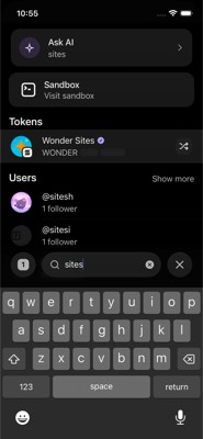 screenshot of /explore/sites